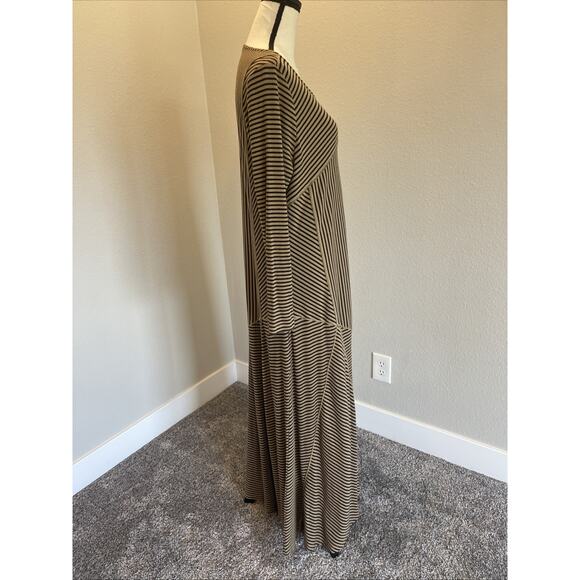 Soft Surroundings Riley Dress Long Sleeve Maxi Ribbed Large Lagenlook - Picture 4 of 9